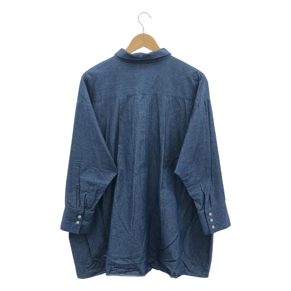 【美品】  CADUNE / カデュネ | オーバーシルエット シャツ ブラウス | 38 | ネイビー | レディース