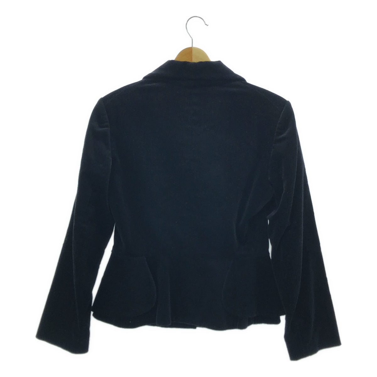 VIVIENNE WESTWOOD RED LABEL / ヴィヴィアンウエストウッドレッドレーベル | ベロア オーブボタン テーラードジャケット | 3 | ブラック | レディース