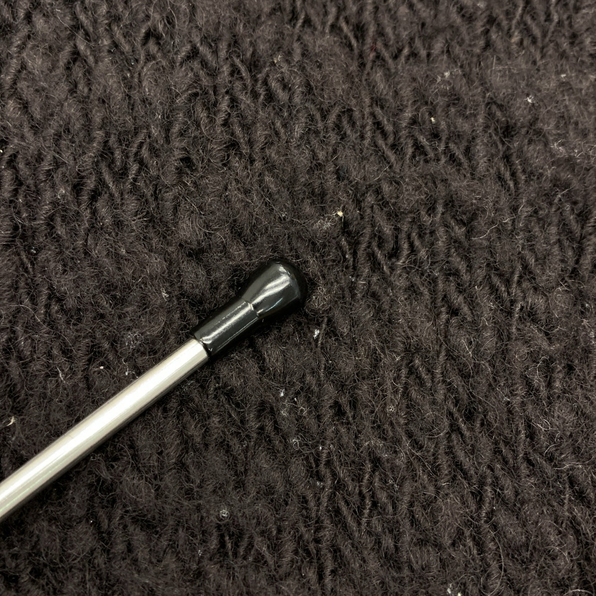 AURALEE / オーラリー | WOOL SLUB KNIT V-NECK P/O ウールスラブ Vネックニット | 3 | ダークブラウン | メンズ