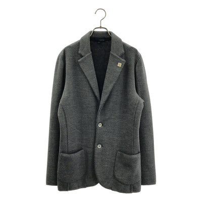 LARDINI / ラルディーニ | ブートニエール ウールミラノリブソリッド2Bニットジャケット / JQLJM56 | S | メンズ