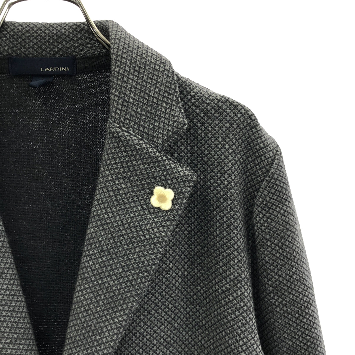 LARDINI / ラルディーニ | ブートニエール ウールミラノリブソリッド2Bニットジャケット / JQLJM56 | S | メンズ