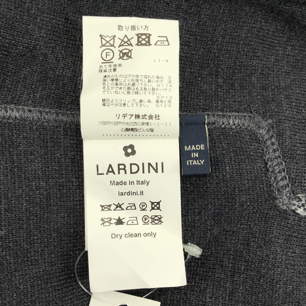 LARDINI / ラルディーニ | ブートニエール ウールミラノリブソリッド2Bニットジャケット / JQLJM56 | S | メンズ