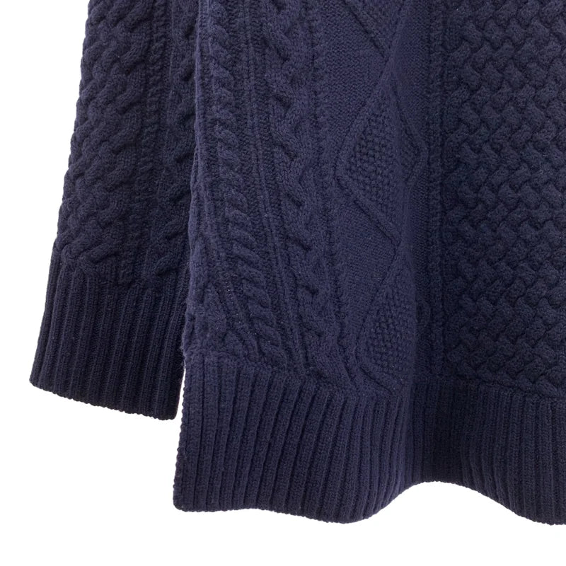 sacai luck / サカイラック | ウール ケーブル×リブ 切替 ニット | 2 | レディース