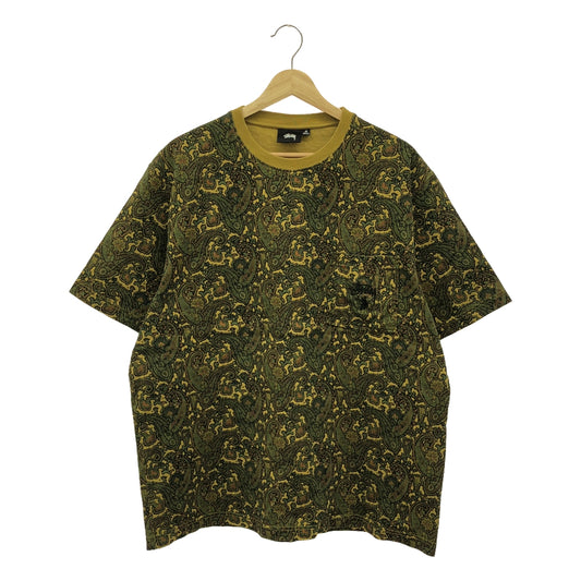 STUSSY / Stussy | × Union / Union 30TH Paisley Pocket Crew Tee / All-over pattern Paisley T-shirt cut and sew | M | Men's