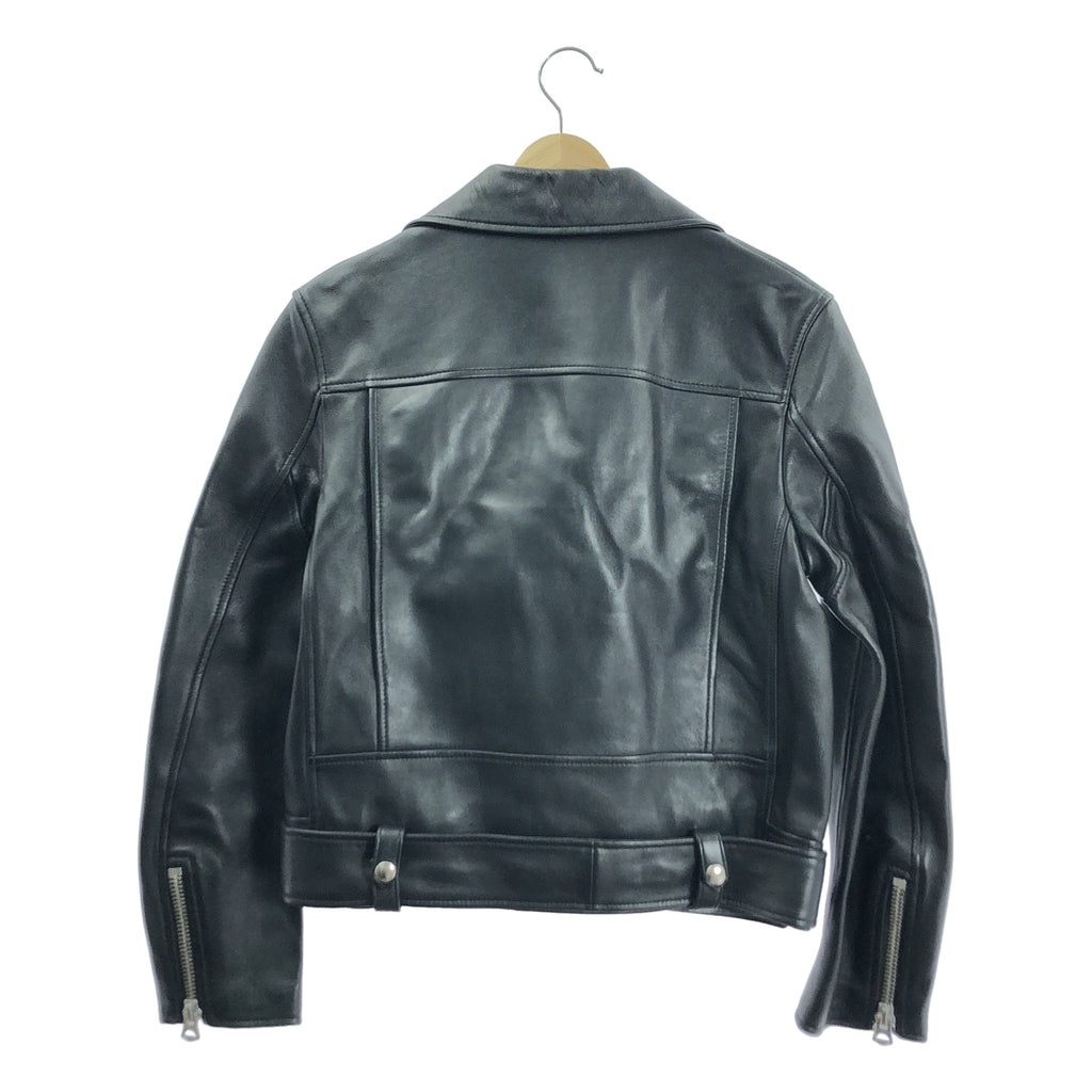 【美品】  Acne Studios / アクネストゥディオズ | LEATHER BIKER JKTS  レザー ダブルライダーズジャケット | 32 | ブラック | レディース