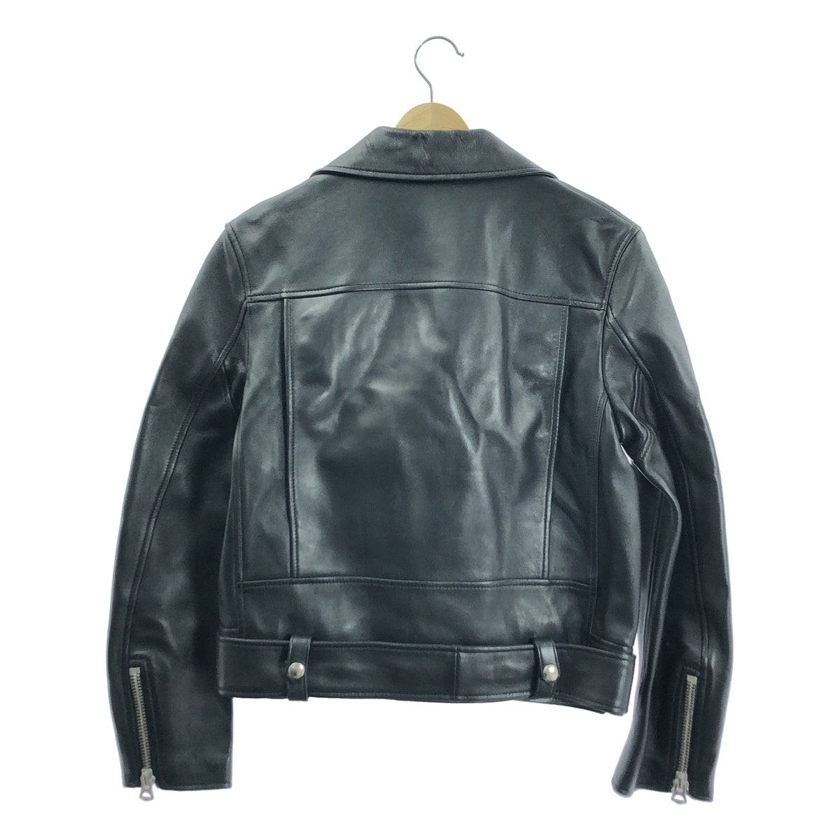 【美品】  Acne Studios / アクネストゥディオズ | LEATHER BIKER JKTS  レザー ダブルライダーズジャケット | 32 | ブラック | レディース