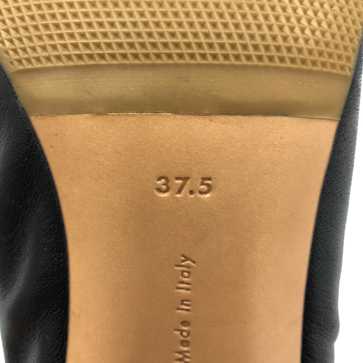 [狀況極佳] CELINE by Phoebe Philo 軟皮芭蕾粗跟高跟鞋 | 尺寸 37 1/2 | 黑色 | 女款