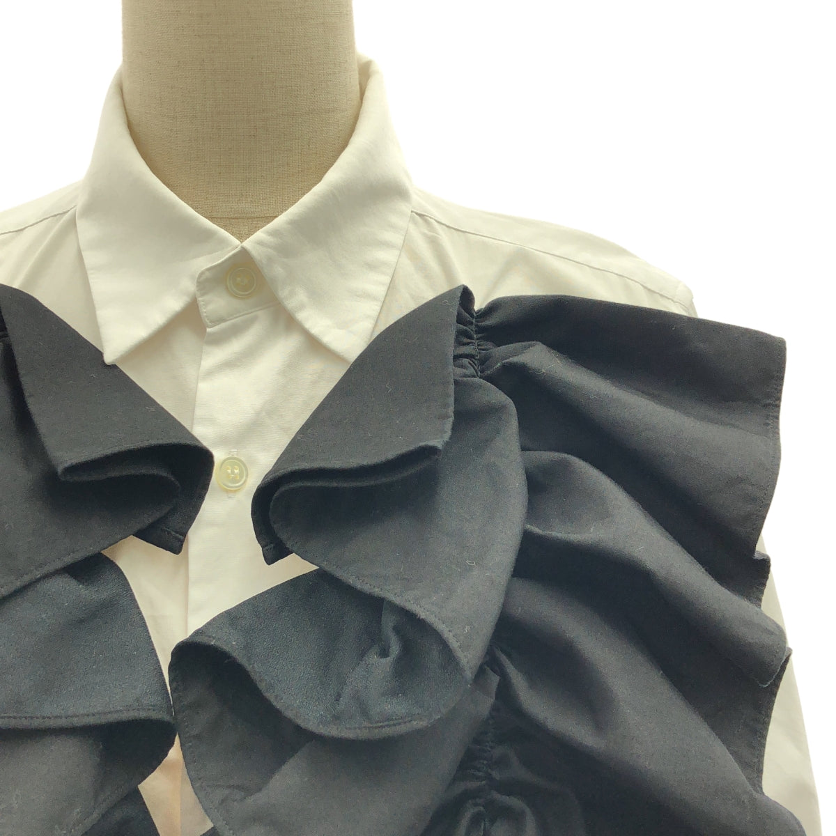 COMME des GARÇONS | 2019 春夏 | 緞帶裝飾棉質襯衫 | S 碼 | 女款