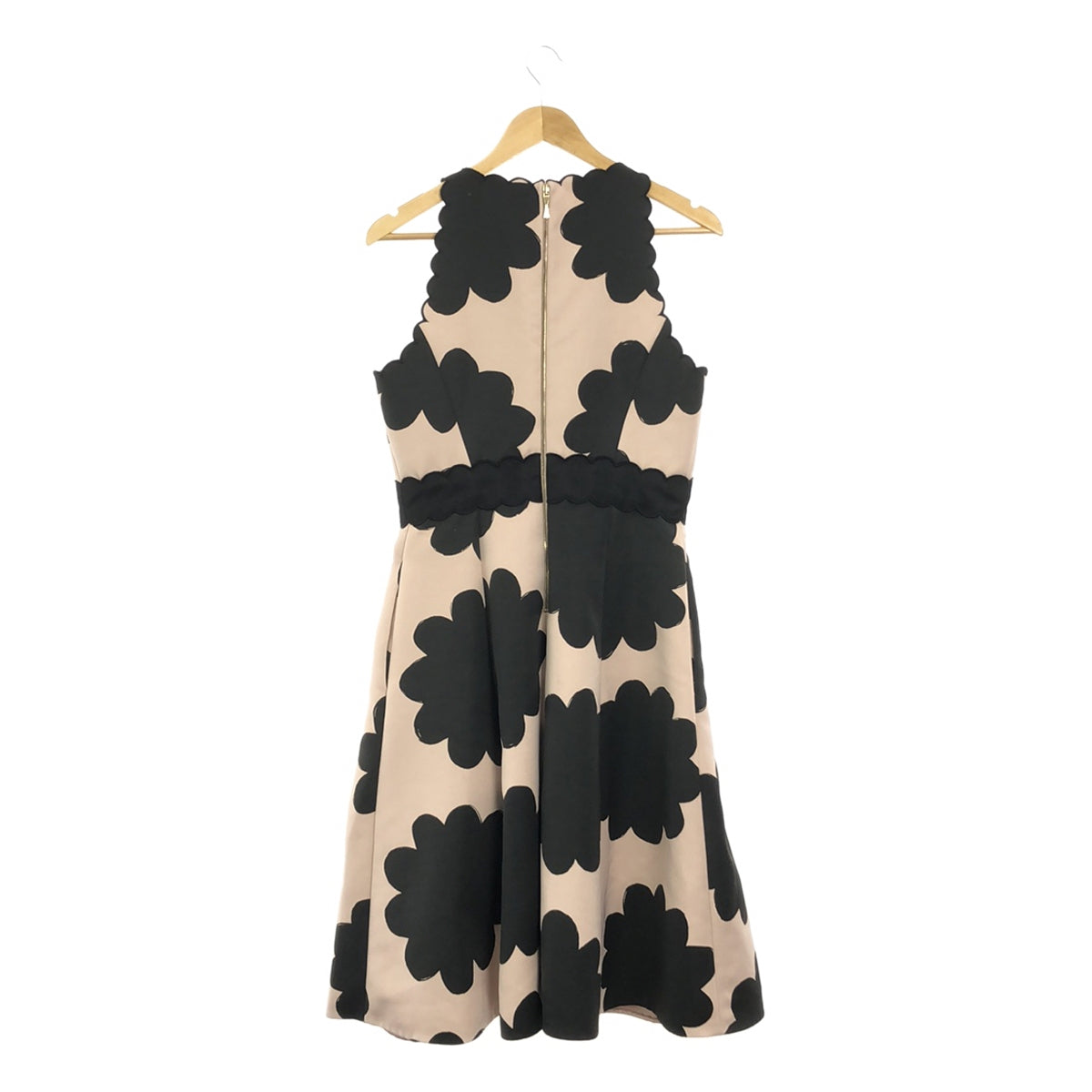 KATE SPADE / ケイトスペード | Petal Stamp Dress フラワー 総柄 スカラップ ノースリーブ フレアワンピース – KLD