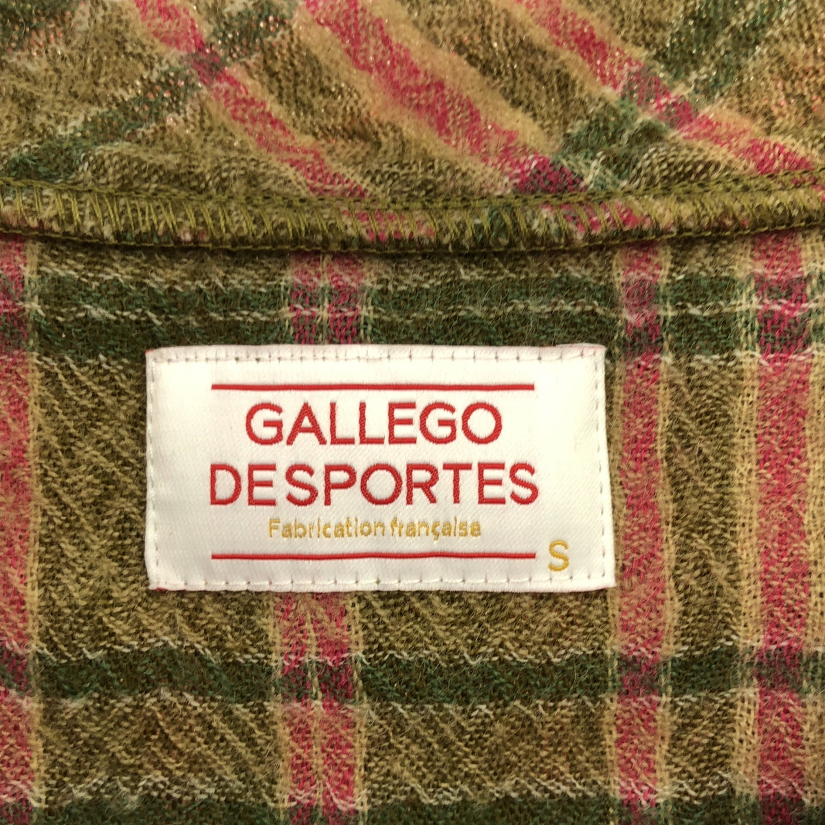 GALLEGO DESPORTES / 갤레고데스포트 | 2023AW | 울 체크 풀오버 셔츠 | S | 여성