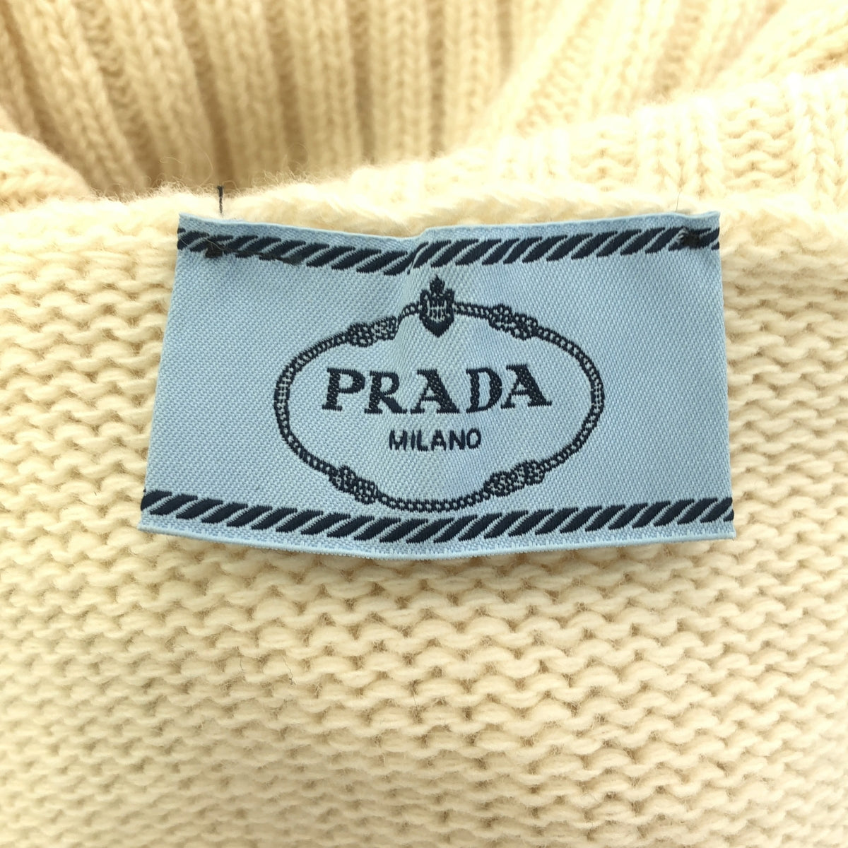 PRADA / プラダ | カシミヤ ブレンド ウール リブ タートルネック ニット プルオーバー | 36 | レディース