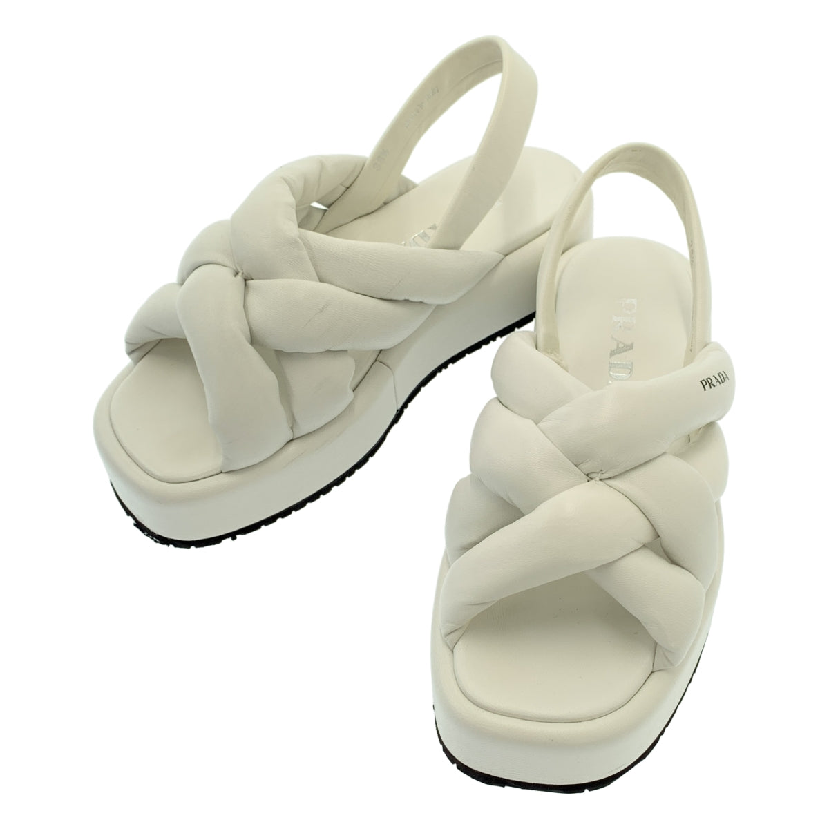 PRADA | 皮革厚底涼鞋 | 尺寸 36 1/2 | 女款