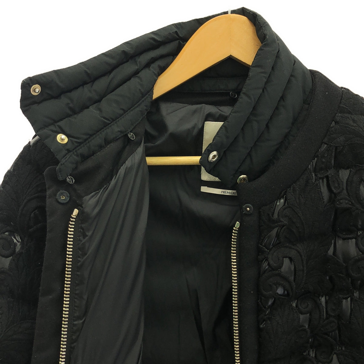 MONCLER | ASTER GIUBBOTTO double zip down coat | 0 | Black | Women's