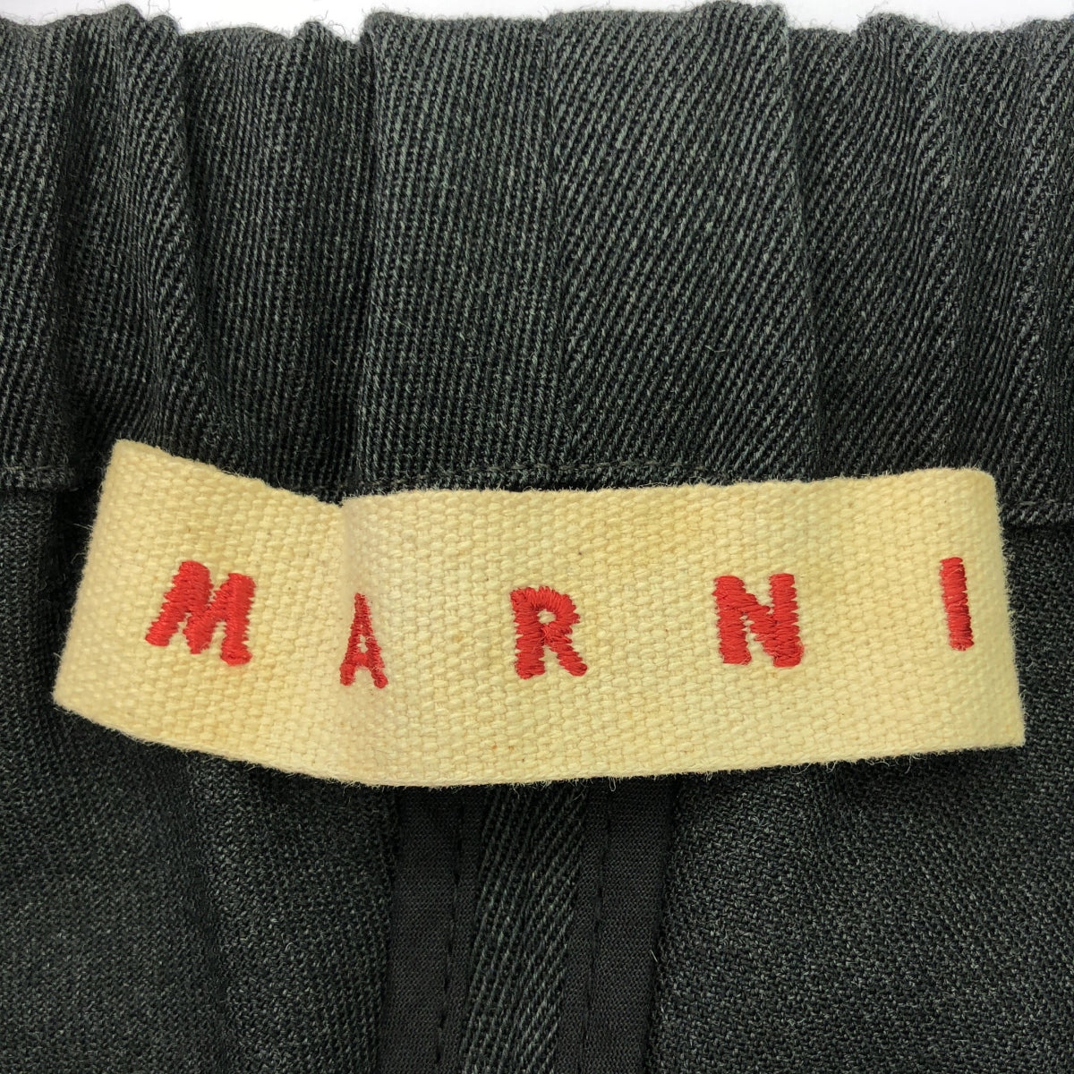 MARNI / 마르니 | 울 테이퍼드 이지 팬츠 | 36 | 차콜 그레이 | 여성