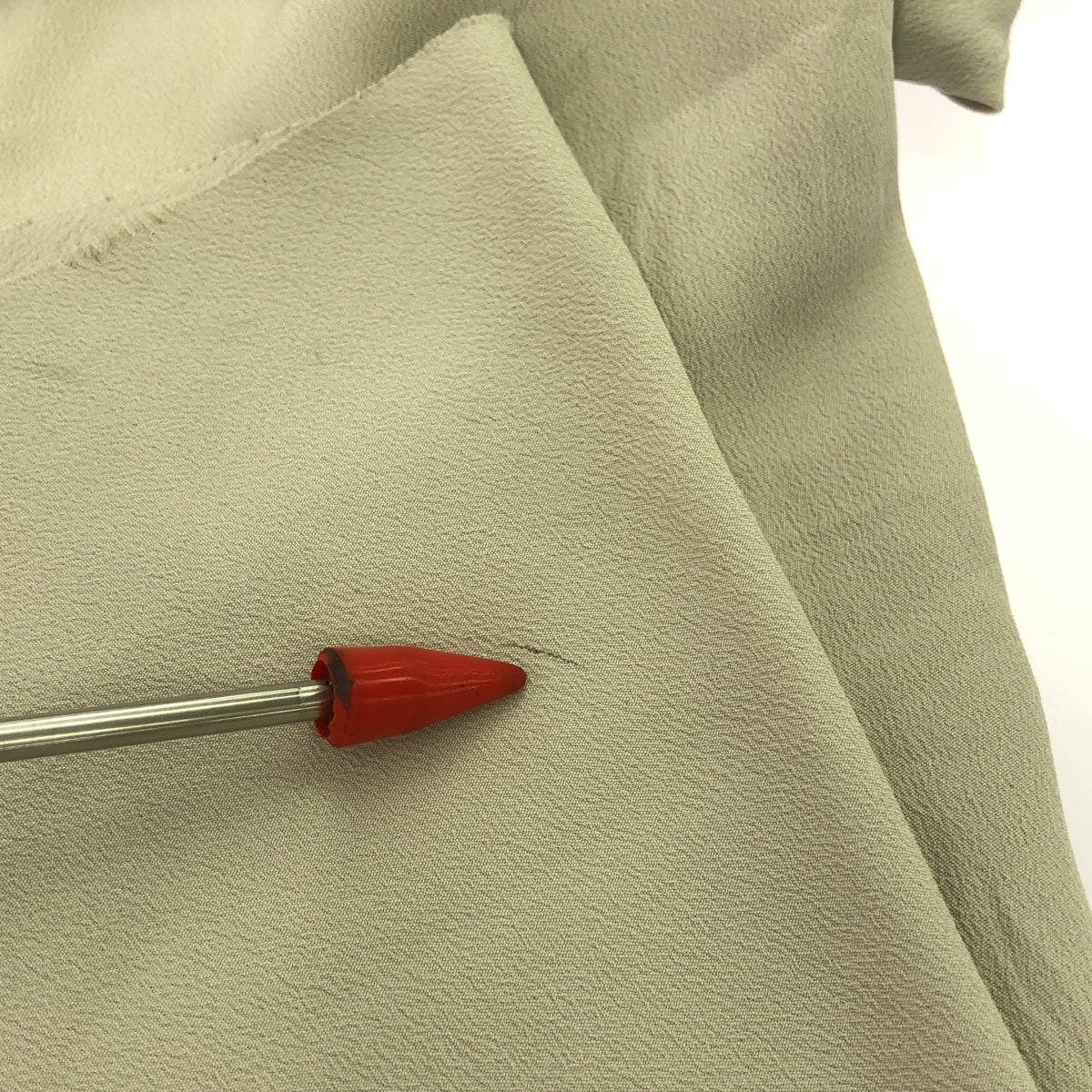 Rick Owens / リックオウエンス | 2021SS | シルク混 ウエストリブ ワイドフレア イージーパンツ | 38 | ライトグレー | レディース