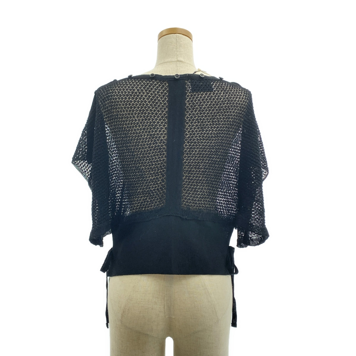 TAN / タン | MESH LINEN CD メッシュ プルオーバー カーディガン | F | レディース