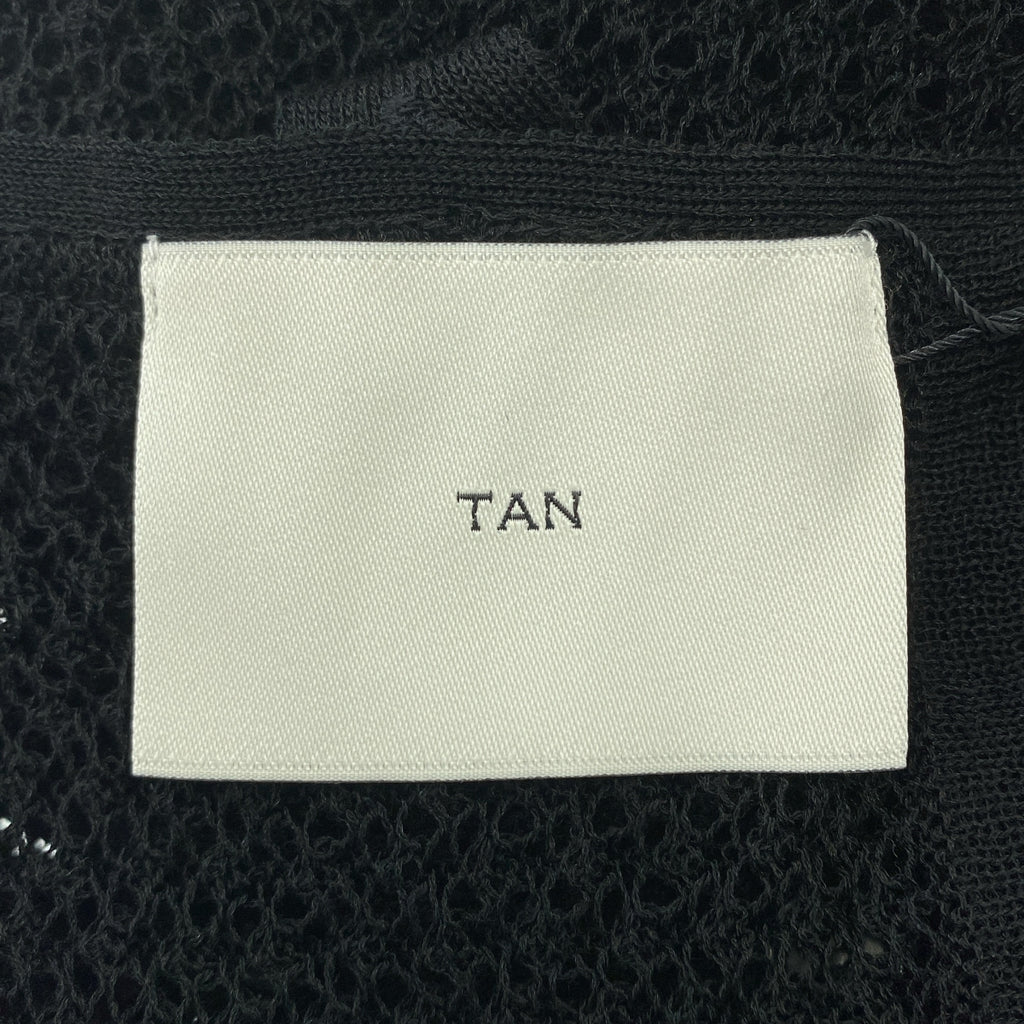 TAN / タン | MESH LINEN CD メッシュ プルオーバー カーディガン | F | レディース