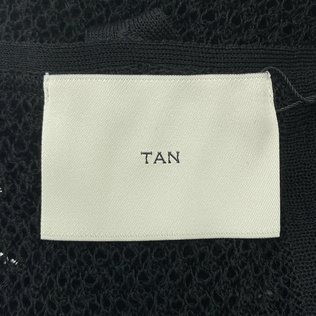 TAN / タン | MESH LINEN CD メッシュ プルオーバー カーディガン | F | レディース