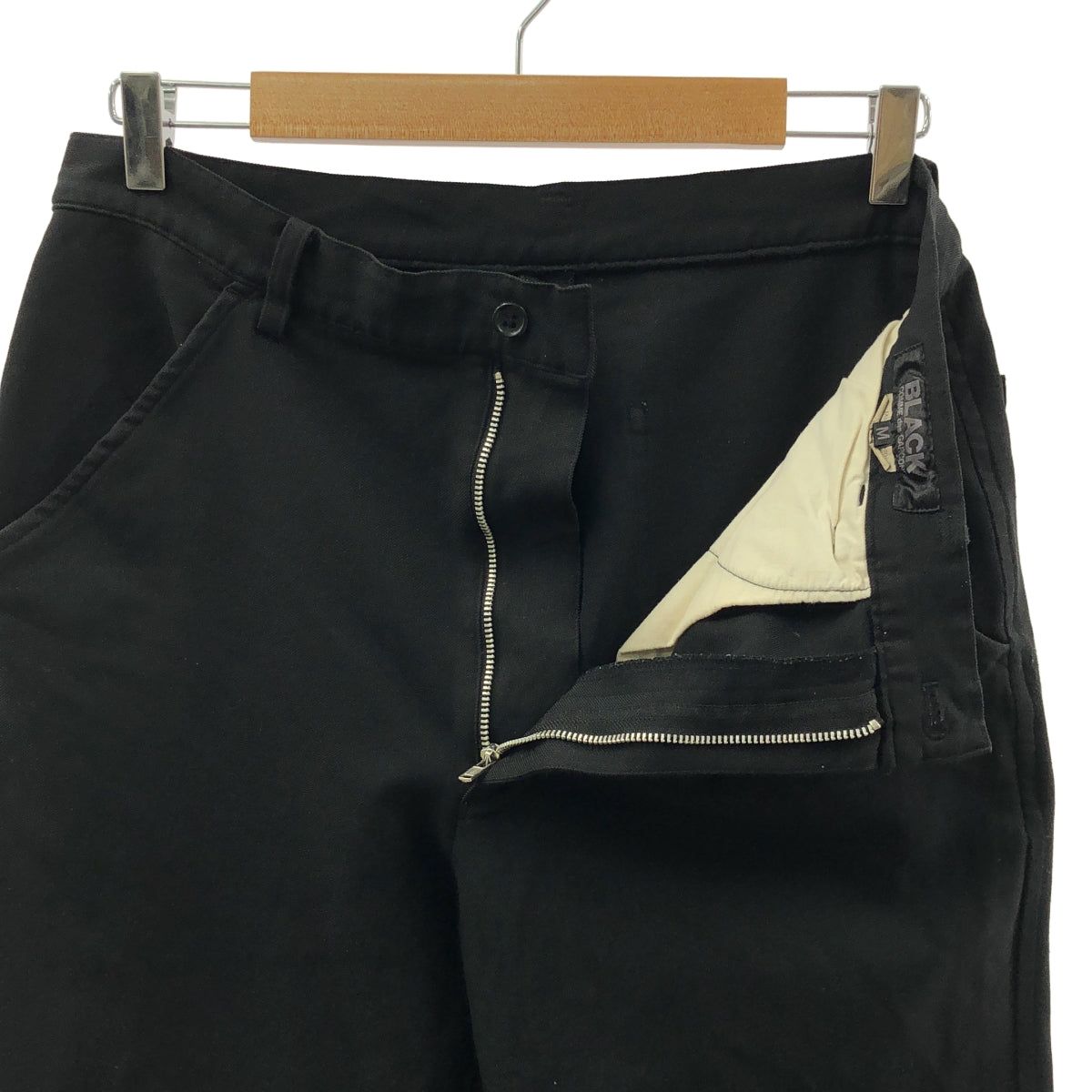 BLACK COMME des GARCONS / ブラックコムデギャルソン | 2015SS | ポリエステル縮絨 テーパードパンツ | M | メンズ