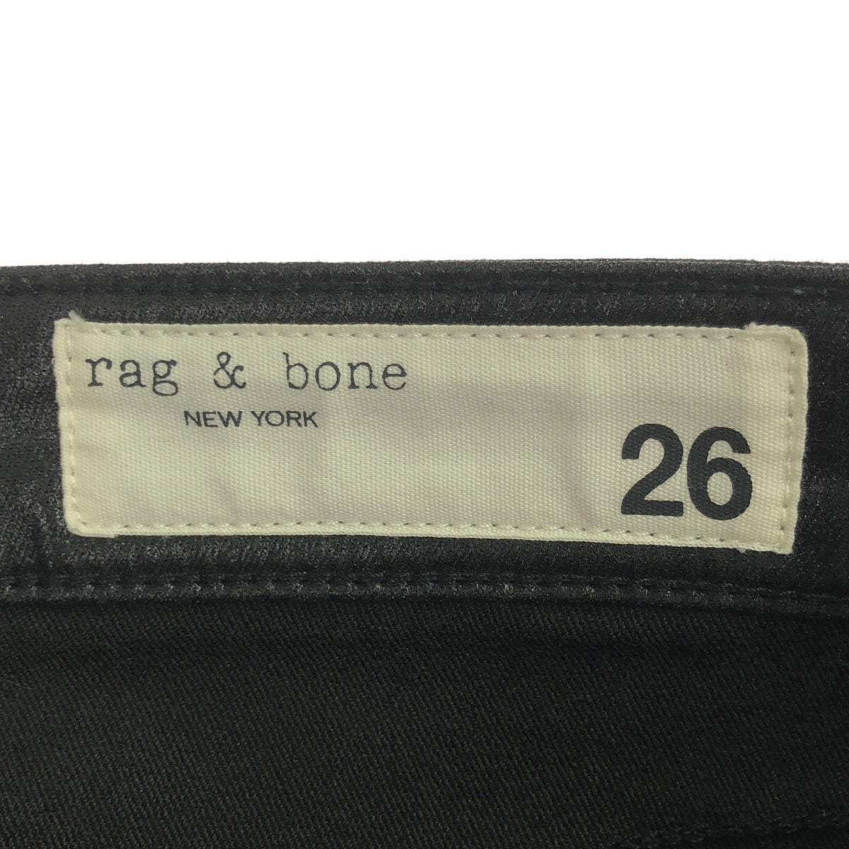 rag & bone / ラグアンドボーン | coated flared cropped jeans フレアパンツ | 26 | ブラック | レディース