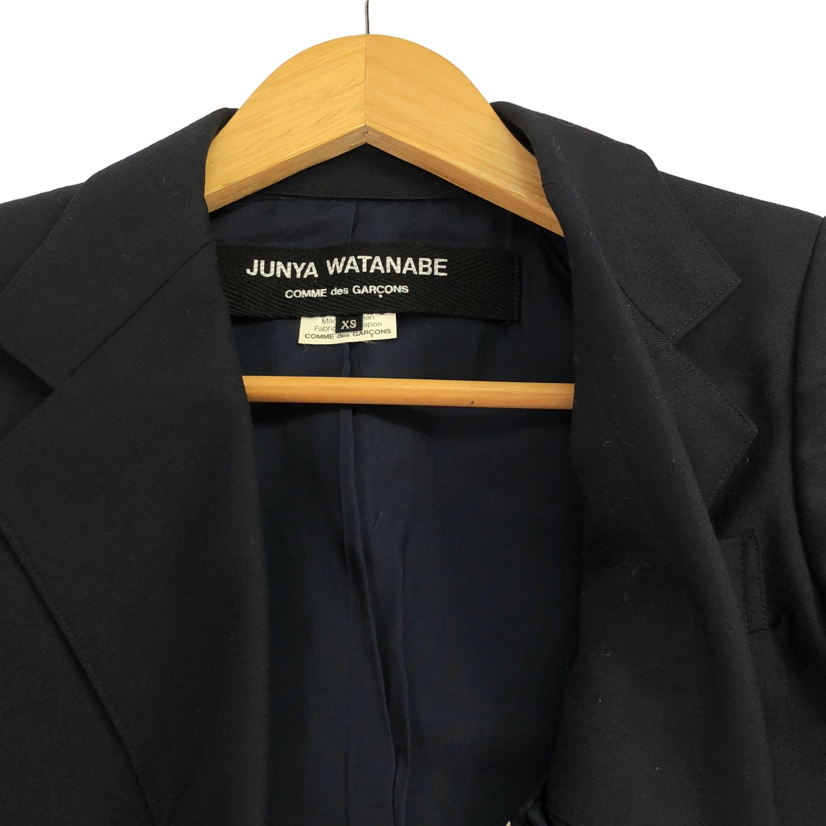 JUNYA WATANABE COMME des GARCONS / 준야와타나베 | 2012AW | 울 체스터 코트 | XS | 네이비 | 여성