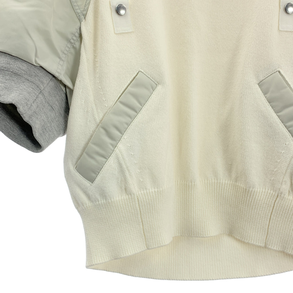 sacai / サカイ | Nylon Twill Knit Pullover ナイロン ツイル ニット | 4 |