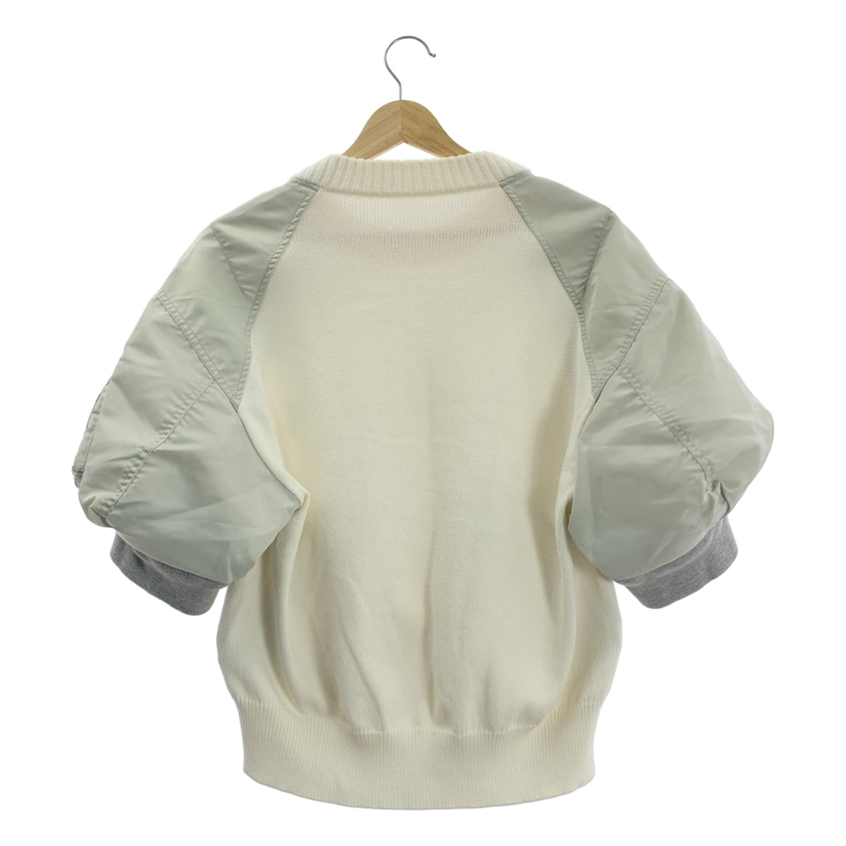 sacai / サカイ | Nylon Twill Knit Pullover ナイロン ツイル ニット | 4 |