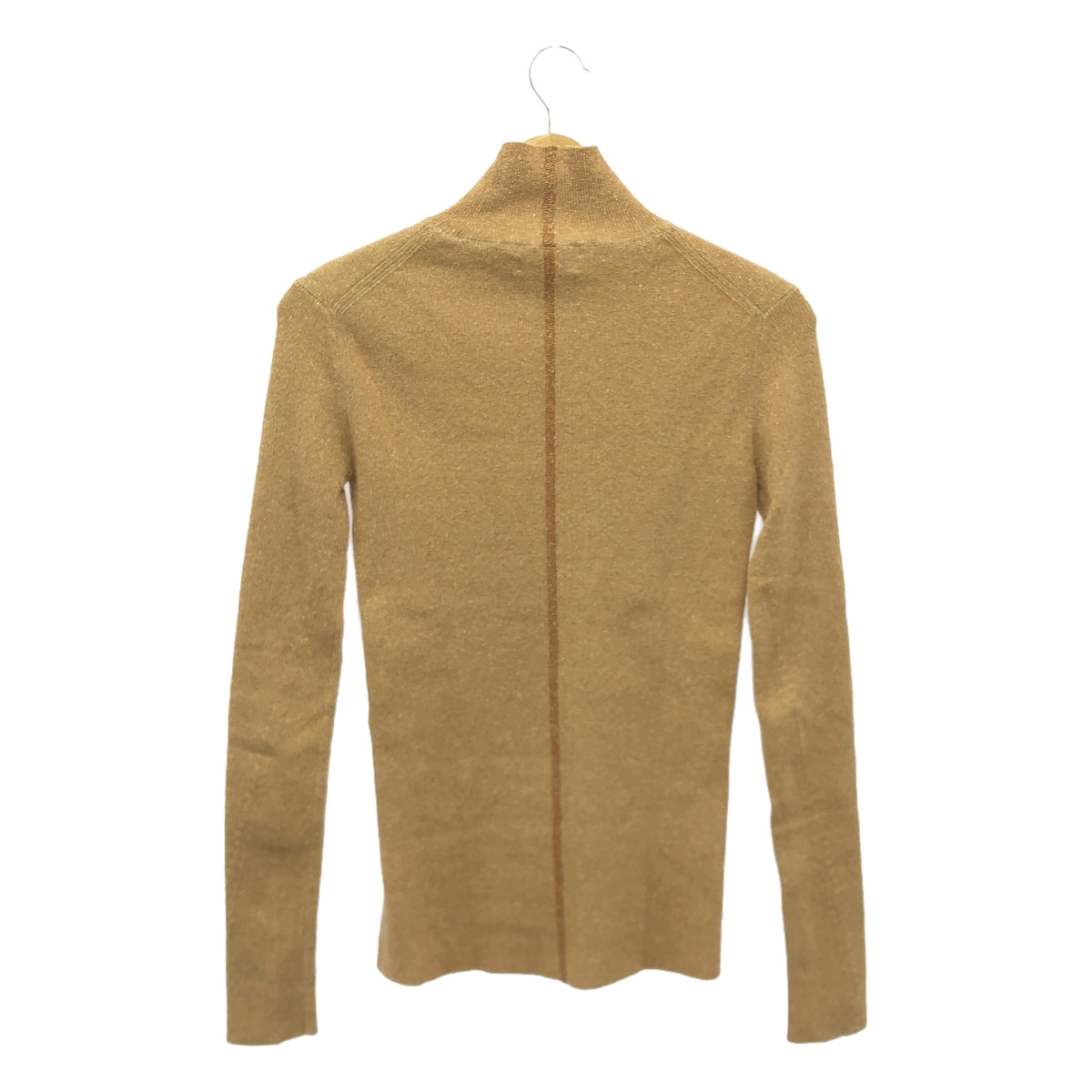 酒井加奈子 | Ron Herman 特別訂購閃光高領羅紋針織衫 | 34 |米色 |女性的