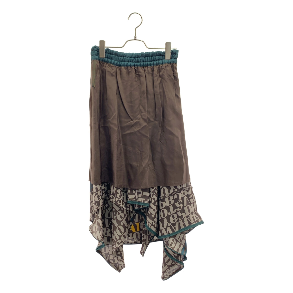 sacai | 2020春夏 | x Alexander Girard 全印花不對稱彈性腰半身裙 / 有襯裡 | 1 |