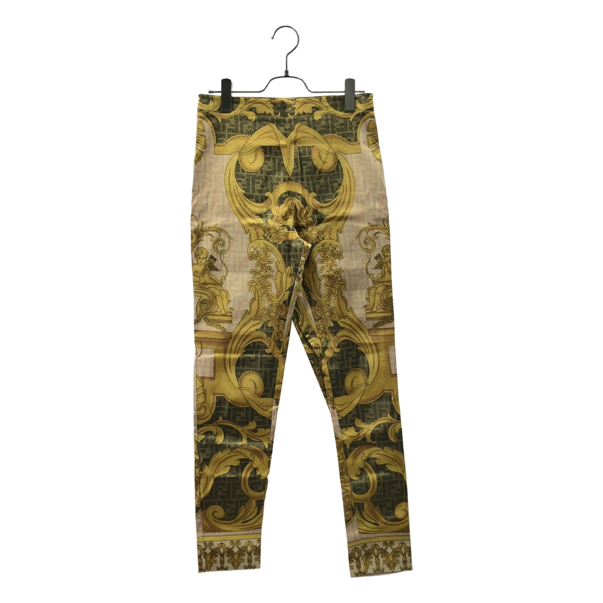 FENDI / フェンディ | × Versace / ヴェルサーチェ Fendace Multicolor Jersey Pants / 総柄 ズッカ ロゴ ジャガード パンツ | 42 | レディース