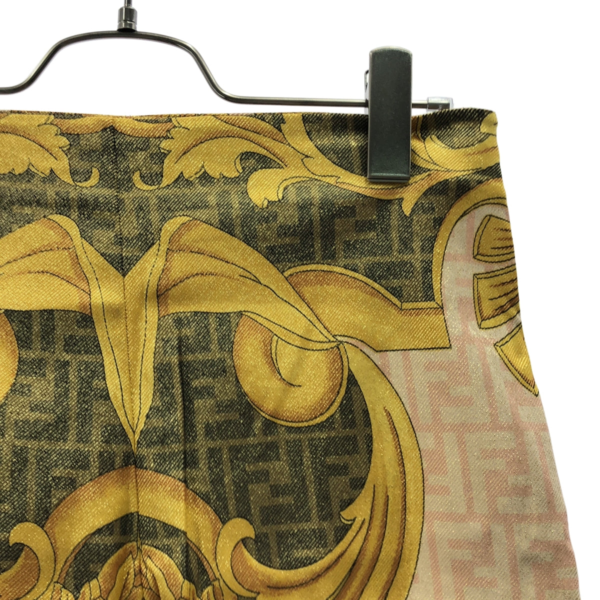 FENDI / フェンディ | × Versace / ヴェルサーチェ Fendace Multicolor Jersey Pants / 総柄 ズッカ ロゴ ジャガード パンツ | 42 | レディース