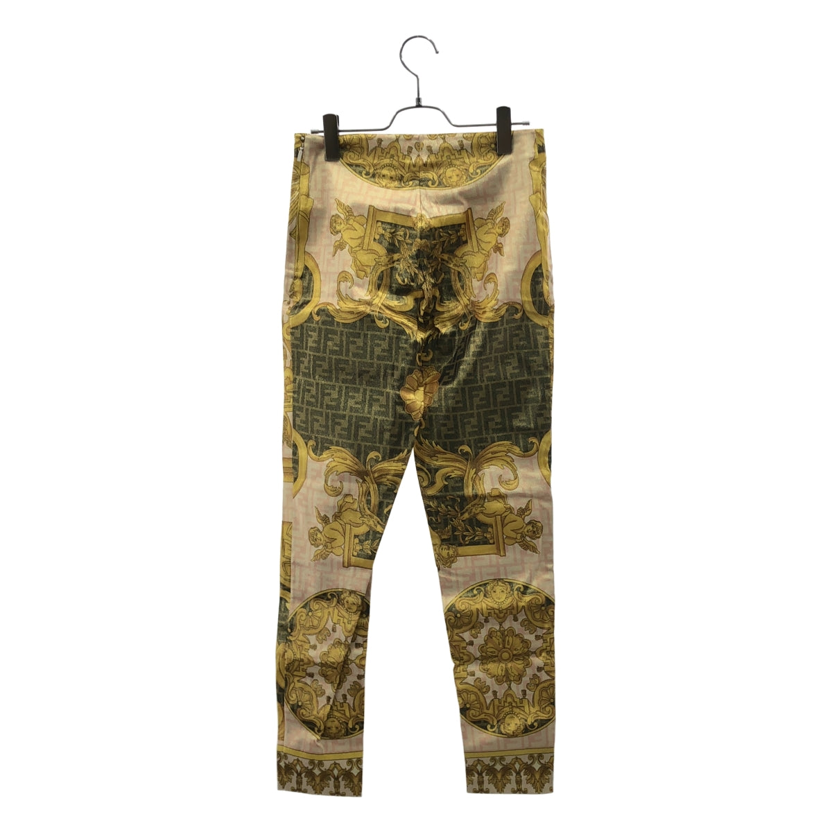FENDI / フェンディ | × Versace / ヴェルサーチェ Fendace Multicolor Jersey Pants / 総柄 ズッカ ロゴ ジャガード パンツ | 42 | レディース