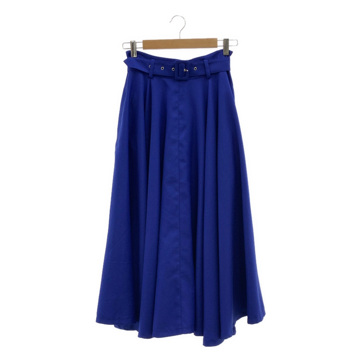 【美品】  Re:poris / レポリス | バックギャザー フレアスカート | S | ブルー | レディース