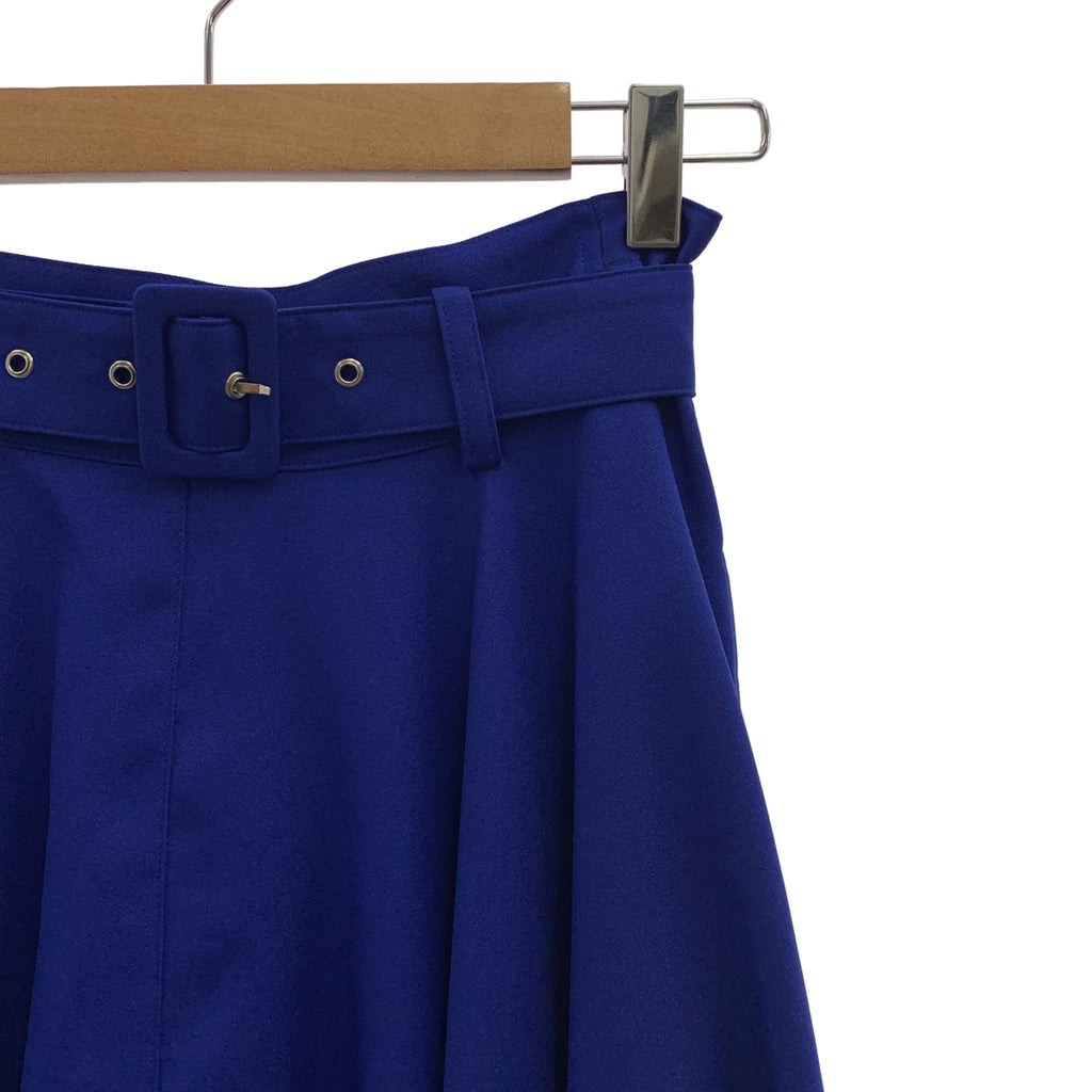 【美品】  Re:poris / レポリス | バックギャザー フレアスカート | S | ブルー | レディース