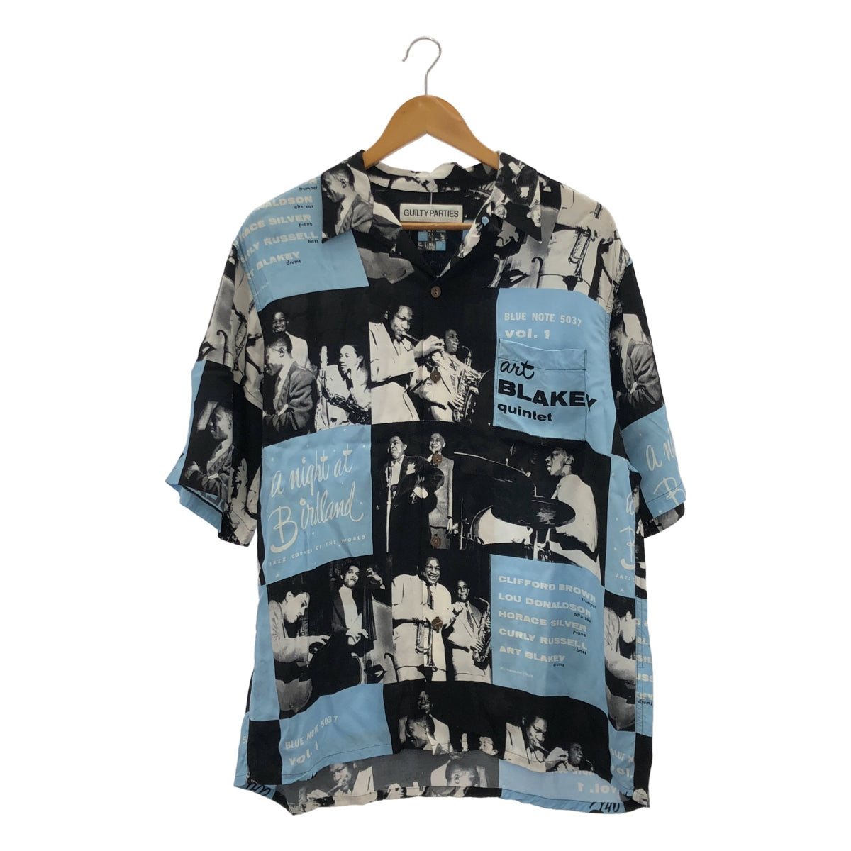 WACKO MARIA | 2024SS | BLUE NOTE 夏威夷襯衫 (TYPE-3) | 男款 | L 碼 | 黑色 / 淺藍色 / 白色