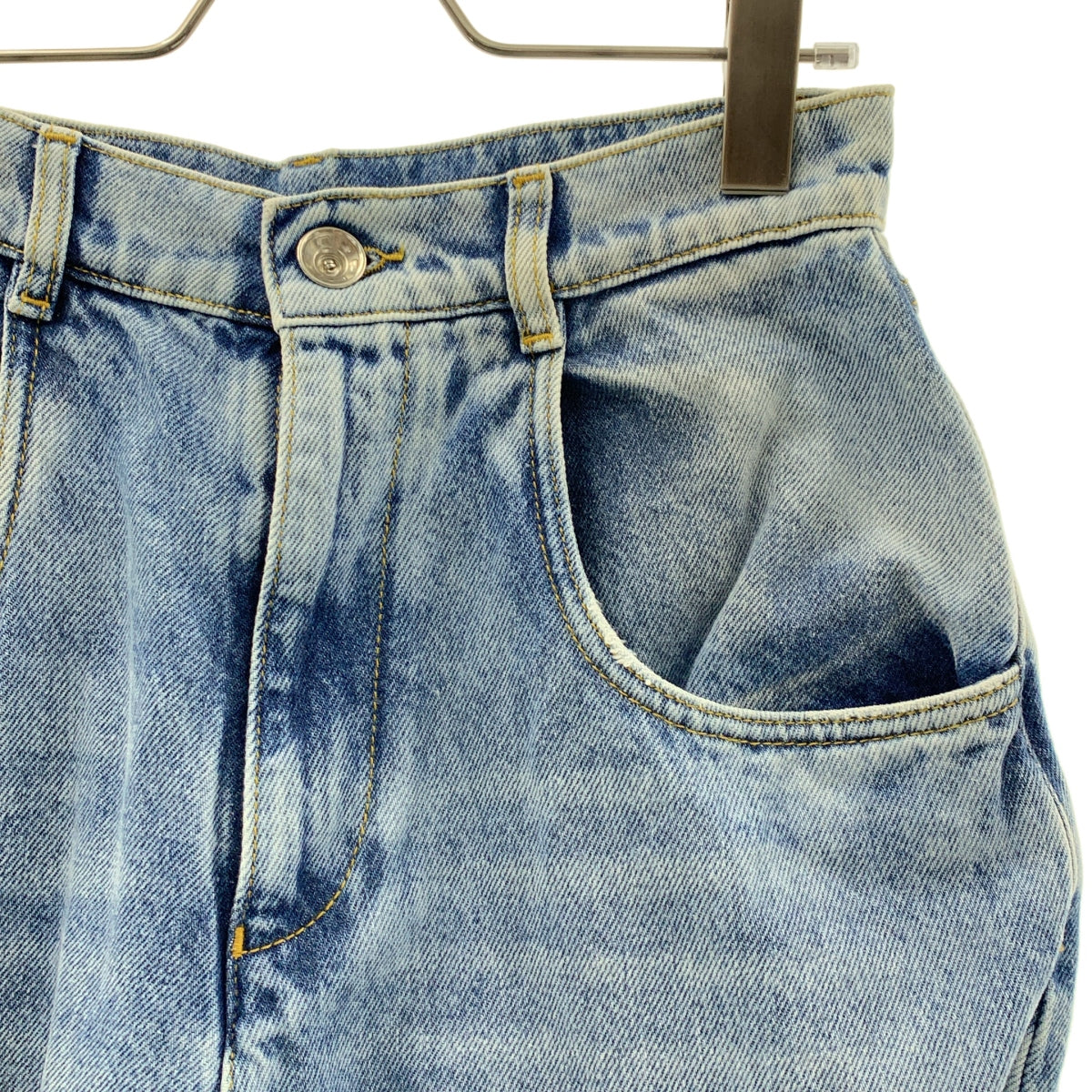 Maison Margiela / メゾンマルジェラ | 2022AW | スラッシュディテール カットアウト デニムパンツ | 40 | インディゴ | レディース