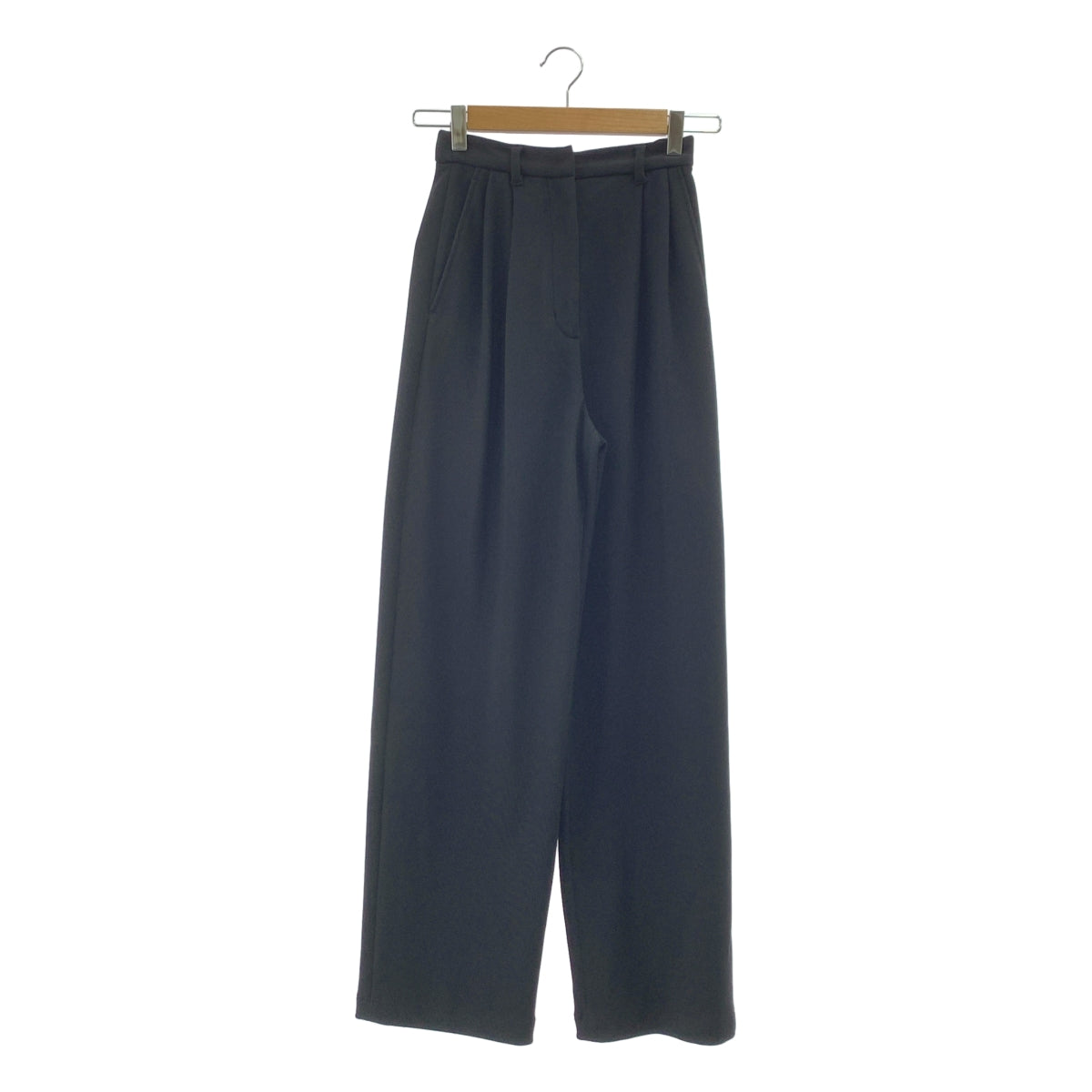 CLANE / 크라네 | RIB STRIPE TUCK PANTS 리브 스트라이프 탁 팬츠 | 0 |