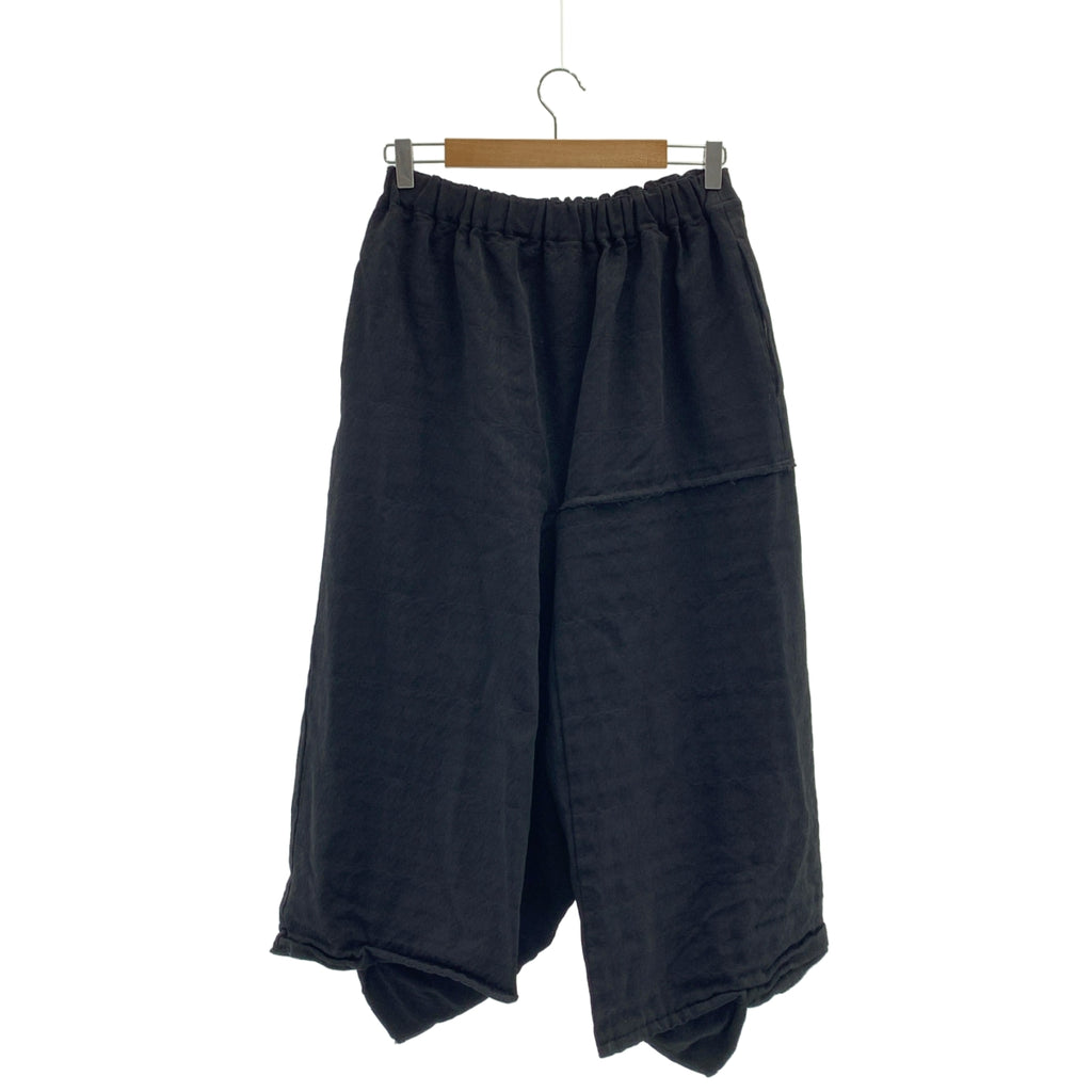 COMME des GARCONS / 콤데 갤슨 | 2024SS | 제품 염색 크롭 와이드 팬츠 | S |