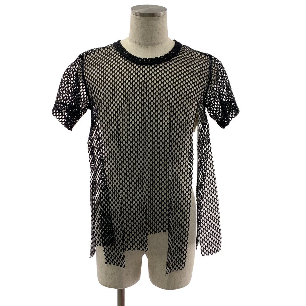 COMME des GARCONS HOMME PLUS / コムデギャルソンオムプリュス | 2019SS | ポリエステル 変形 メッシュ カットソー Tシャツ | S | メンズ