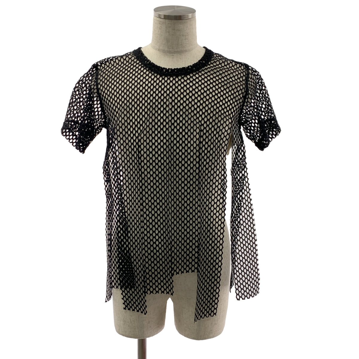COMME des GARCONS HOMME PLUS / コムデギャルソンオムプリュス | 2019SS | ポリエステル 変形 メッシュ カットソー Tシャツ | S | メンズ