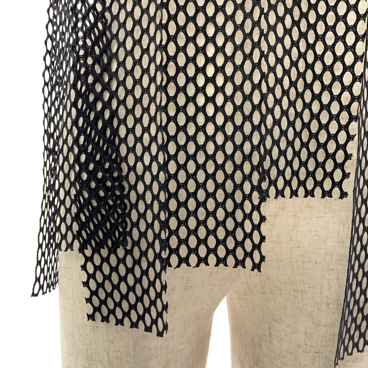 COMME des GARCONS HOMME PLUS / コムデギャルソンオムプリュス | 2019SS | ポリエステル 変形 メッシュ カットソー Tシャツ | S | メンズ