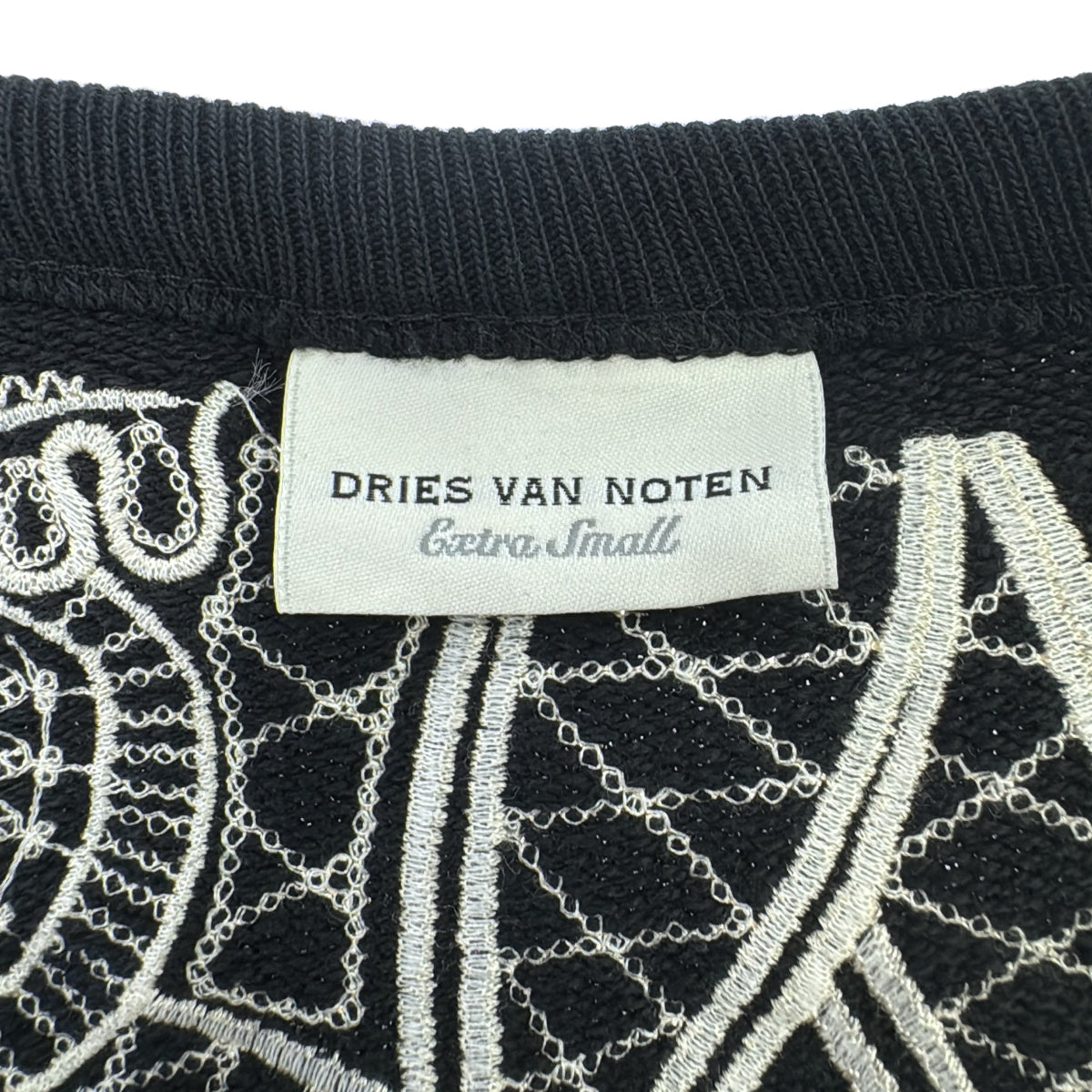 DRIES VAN NOTEN / 드리스 반 노텐 | 2021SS | Heloovi 스웨트 풀오버 | XS | 블랙/화이트 | 여성