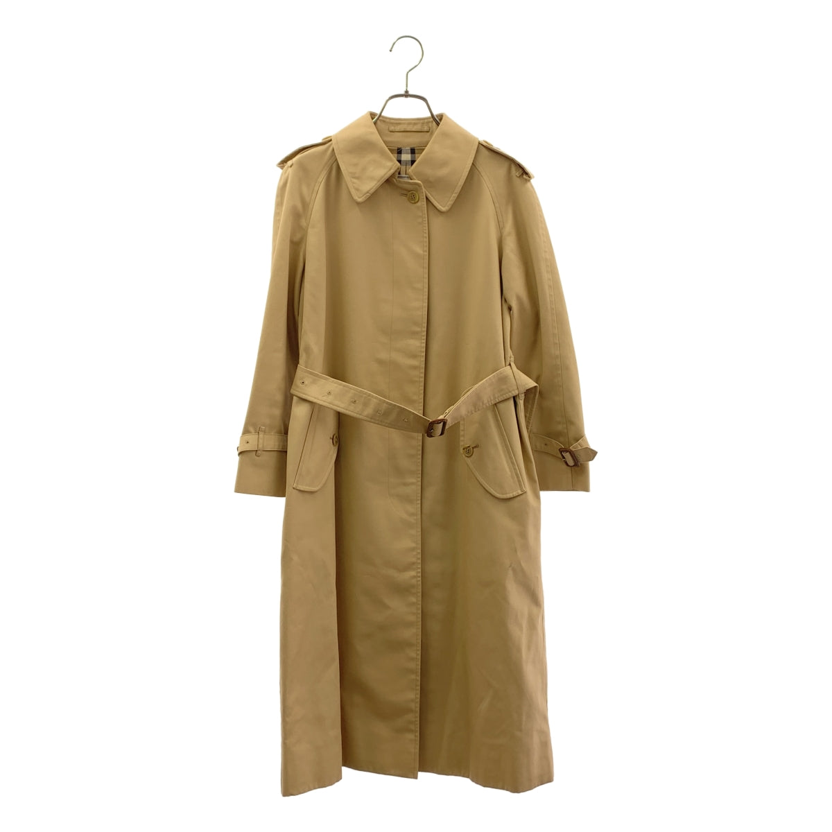 Burberrys / 버버리 | 1990s | 빈티지 화이트 태그 안감 노바 체크 스텐 컬러 코트 |