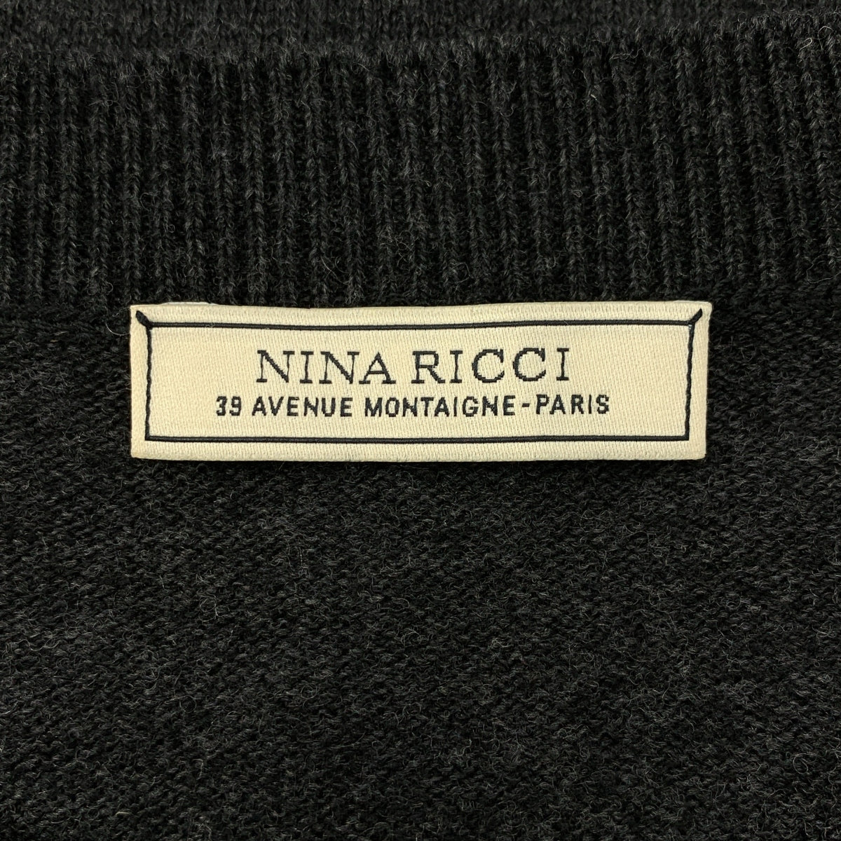 NINA RICCI / ニナリッチ | レース切替 クルーネック ニット セーター | S | レディース