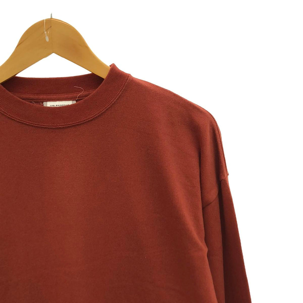 新原 |雙色圓領剪裁和縫製 | F |橙棕色/淺藍色 |女性的