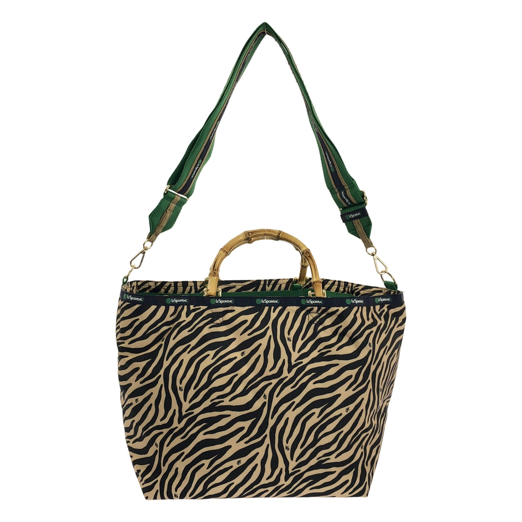 LeSportsac / レスポートサック | バンブー ゼブラ柄 ボストン 2way ショルダーバック |