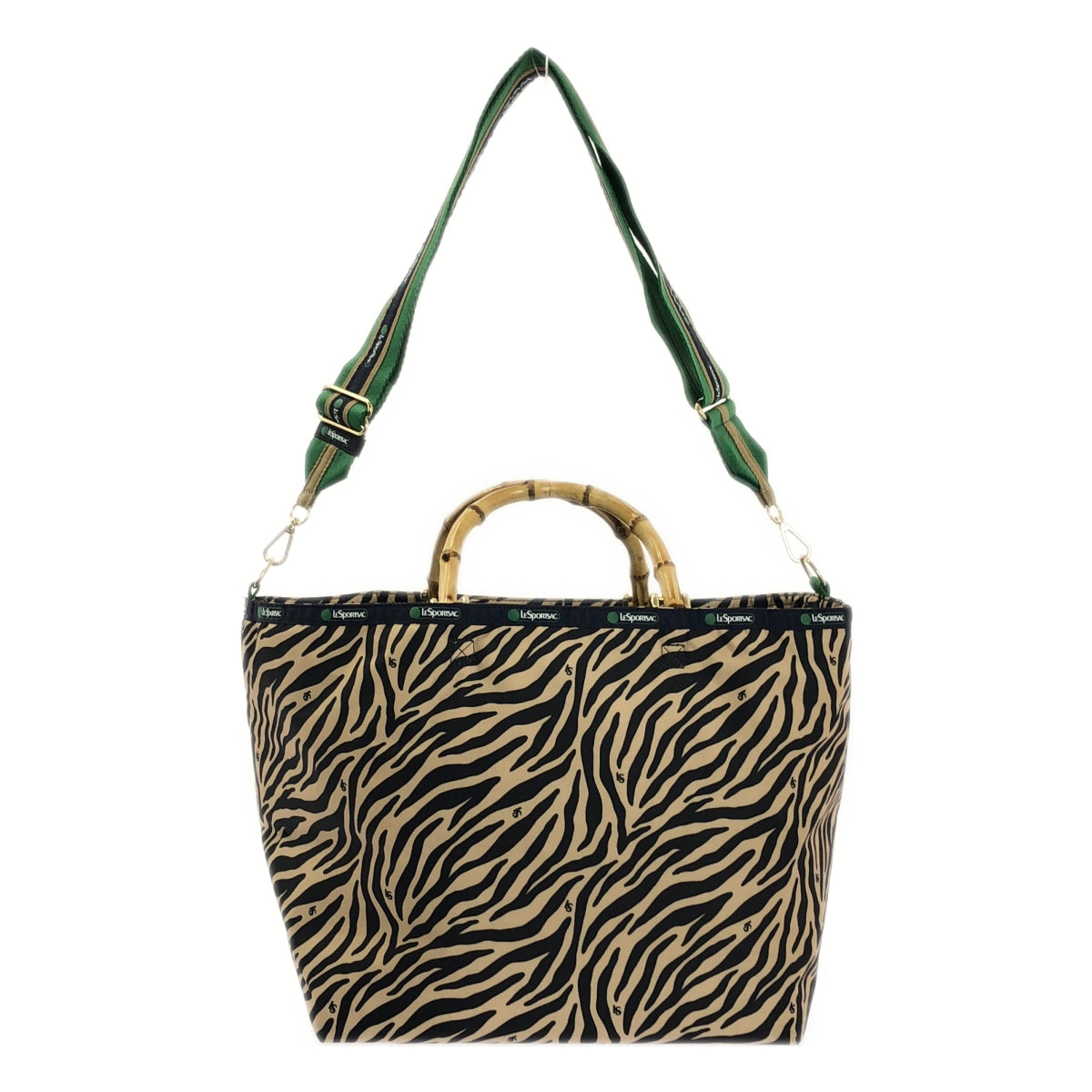 LeSportsac / レスポートサック | バンブー ゼブラ柄 ボストン 2way ショルダーバック |