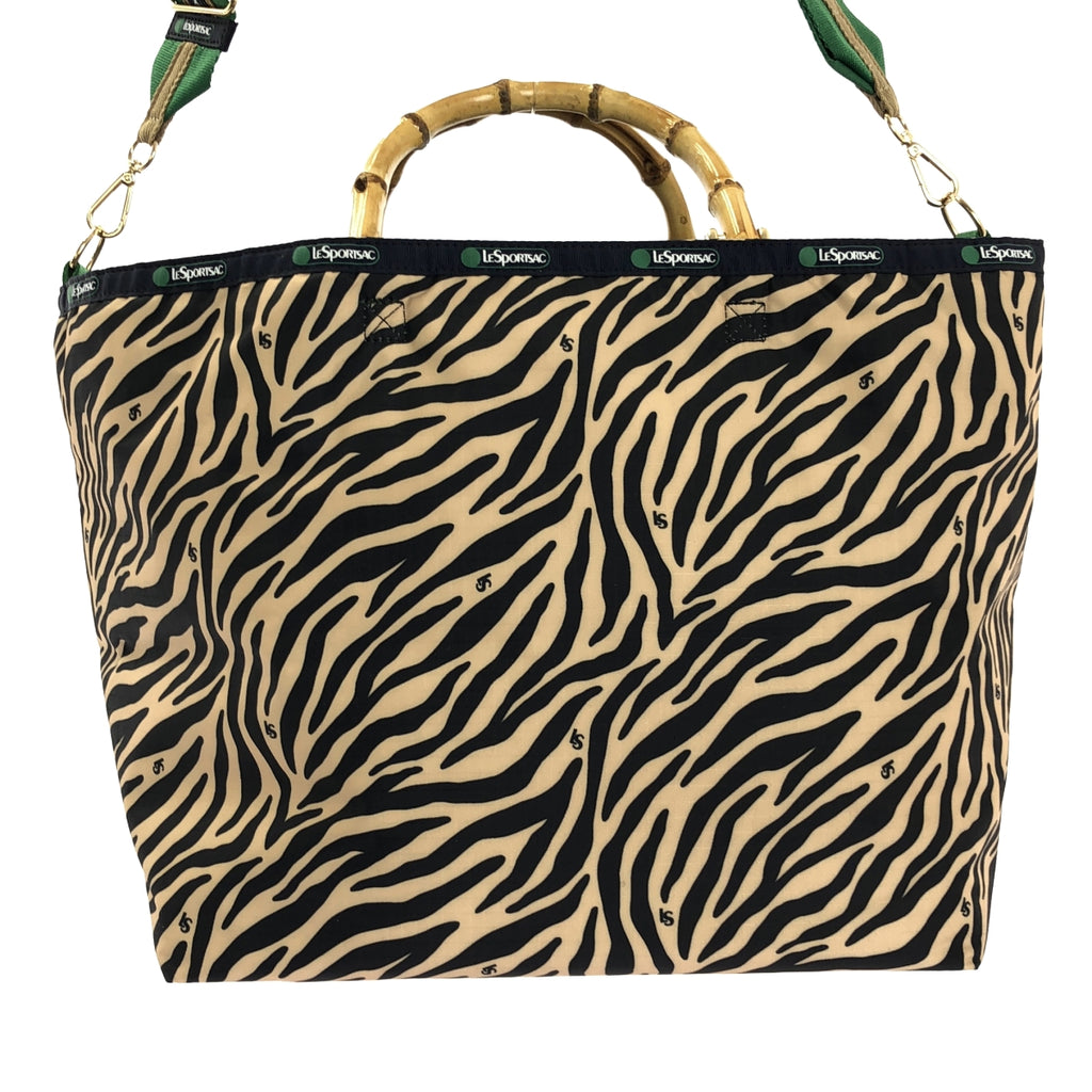 LeSportsac / レスポートサック | バンブー ゼブラ柄 ボストン 2way ショルダーバック |
