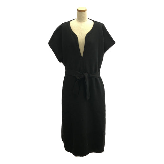 Cristaseya / Cristaseya | 2020AW | wool caftan / Wool caftan belted over dress | one size | black | Women's