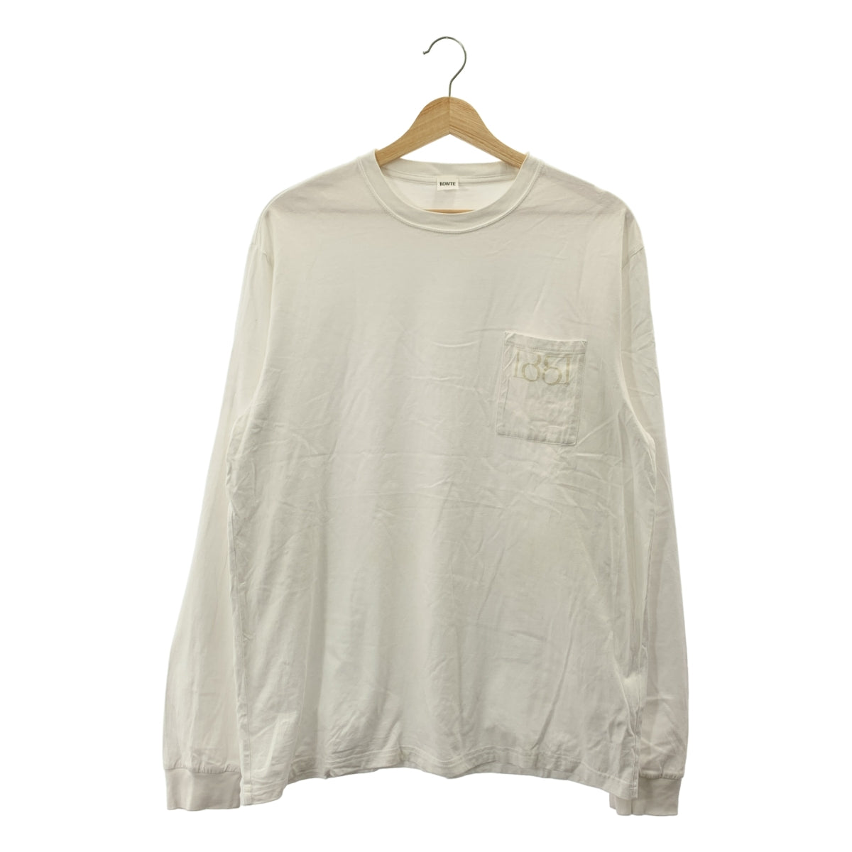 BOWTE / バウト | LOGO LONG SLV TEE  / ロゴ ポケット オーバーシルエット カットソー |